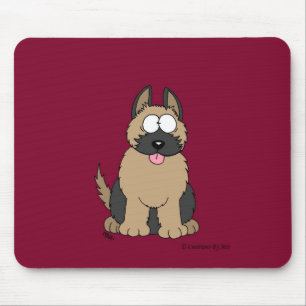 Tapis de souris de chiot de berger allemand