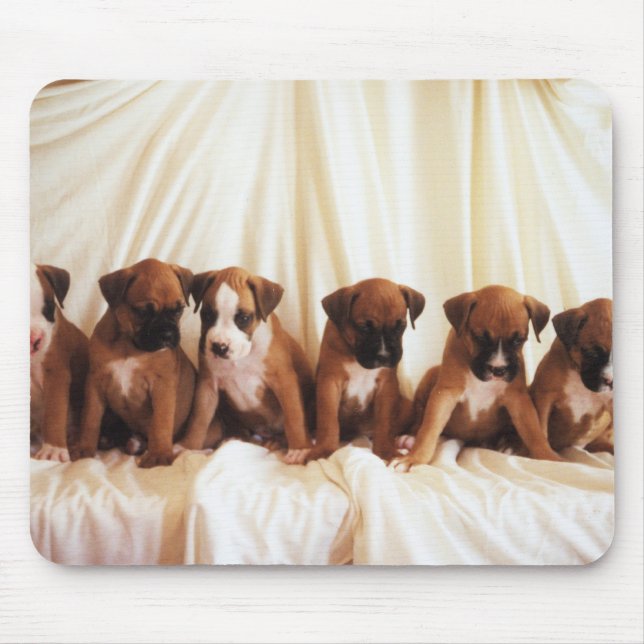 tapis de souris de chiot de boxeur (Devant)