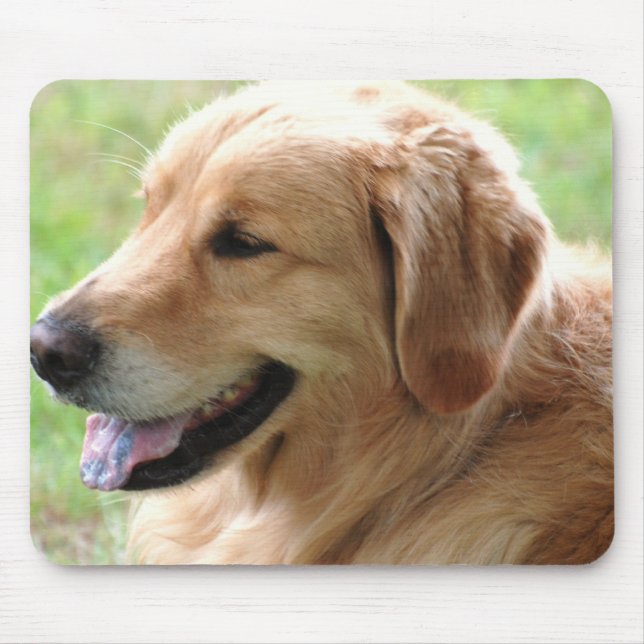 Tapis de souris de chiot de golden retriever (Devant)