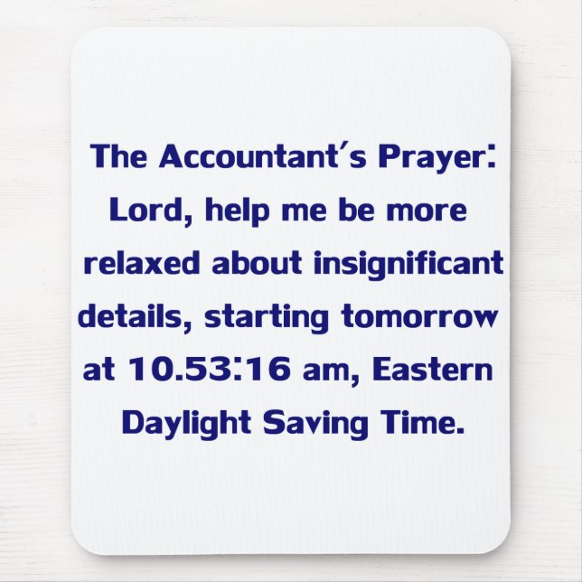 Tapis de souris de comptable (Devant)