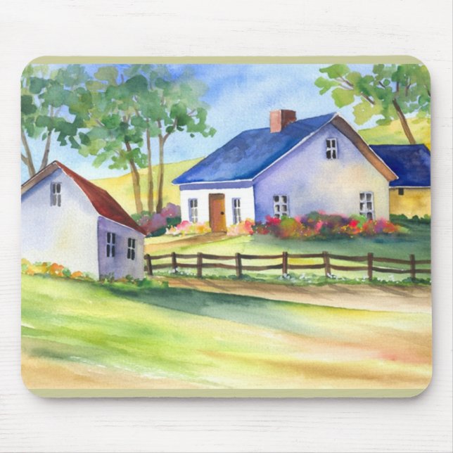Tapis de souris de cottage de pays (Devant)