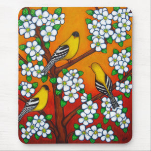 Tapis de souris de coucher du soleil de Chardonnay