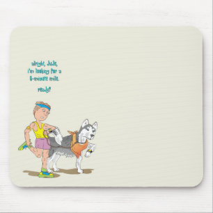 Tapis de souris de coureur de meneur de train