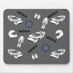 Tapis de souris de course automobile