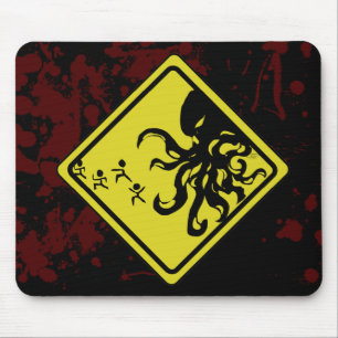 Tapis de souris de Cthulhu de précaution