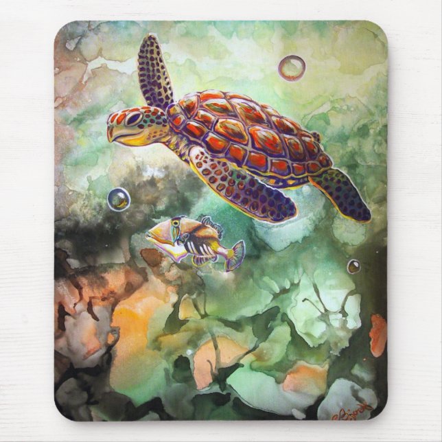 Tapis de souris de déclencheur de tortue de mer (Devant)