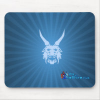Tapis de souris de feu d'enfer