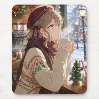 Tapis de souris de fille anime