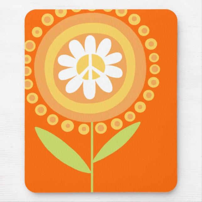 Tapis de souris de fleur de paix (Devant)