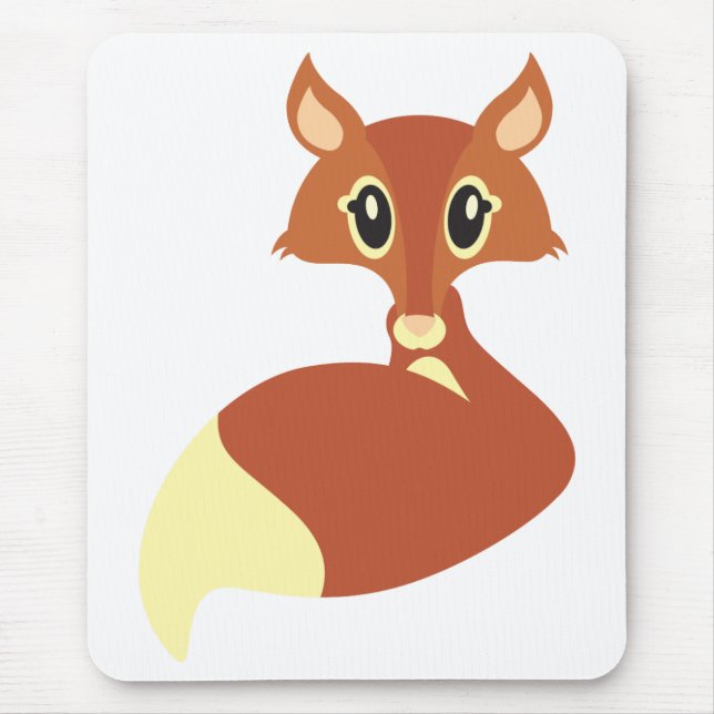 Tapis de souris de Fox de Kawaii (Devant)