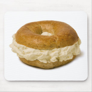 Tapis de souris de fromage du bagel w/Cream