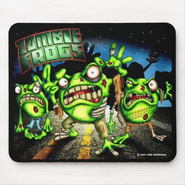Tapis de souris de grenouilles de zombi (Devant)