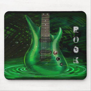 Tapis de souris de guitare de roche