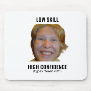 Tapis de Souris de Joueur Mème Drôle Confiance Éle