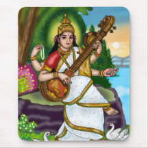 Tapis de souris de la déesse Saraswati