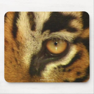 Tapis de souris de la faune du Big Cat de l'oeil d