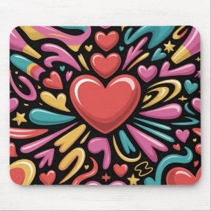 Tapis de souris de la Saint-Valentin Romantique