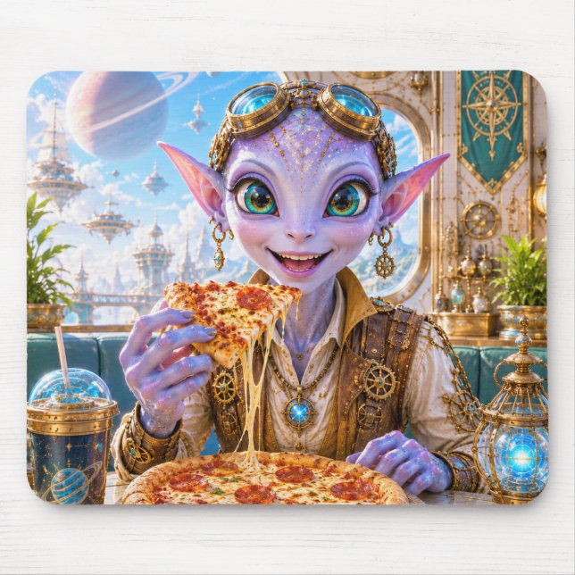 Tapis de souris de la soirée pizza de Luma (Devant)