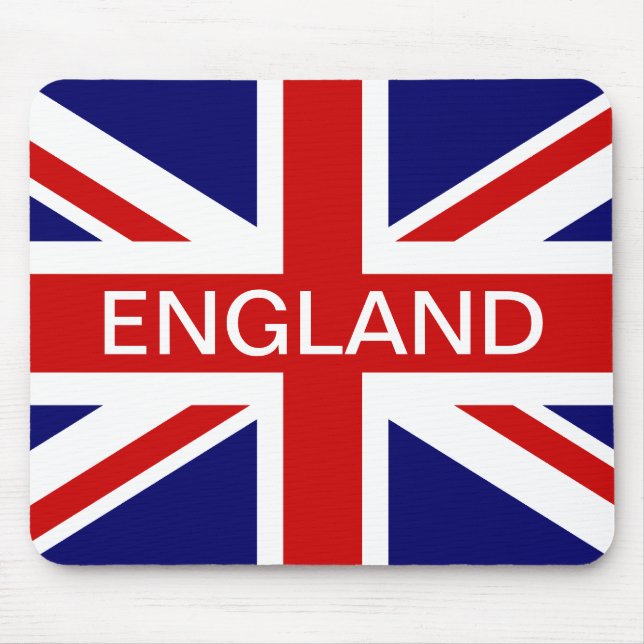 Tapis de souris de l'Angleterre avec le drapeau (Devant)