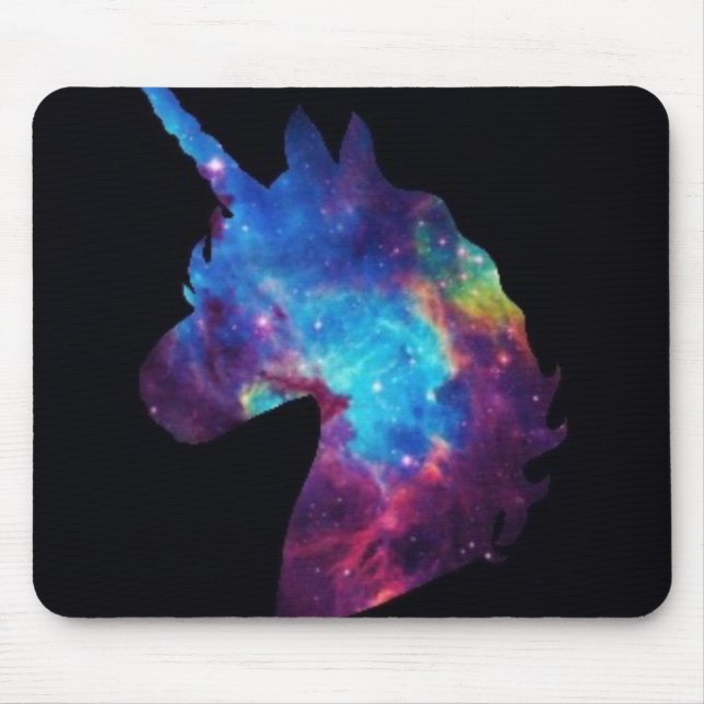 Tapis de souris de licorne de galaxie (Devant)