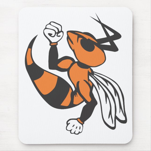 Tapis de souris de logo de frelons de Wautoma (Devant)