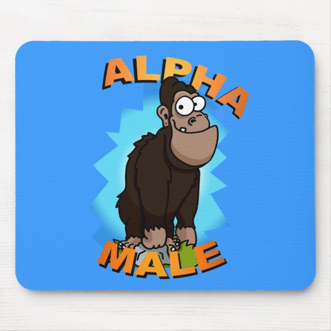 Tapis de souris de mâle alpha (Devant)