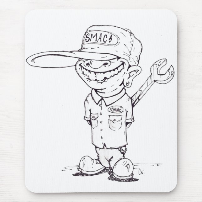 Tapis de souris de mécanicien (Devant)