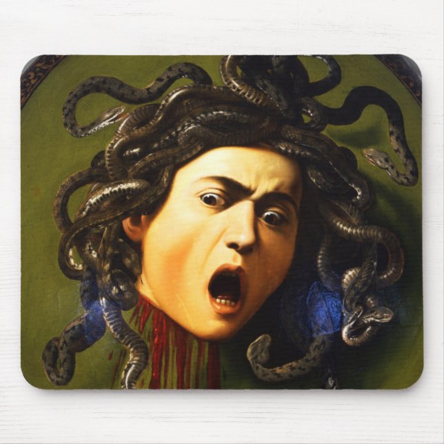 Tapis de souris de méduse de Caravaggio (Devant)