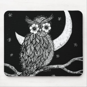 Tapis de souris de minuit de hibou