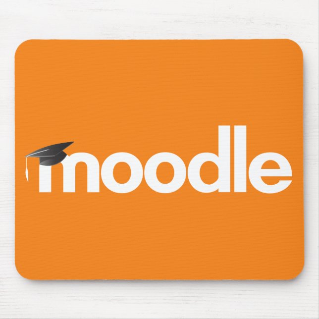 Tapis de souris de Moodle - orange (Devant)