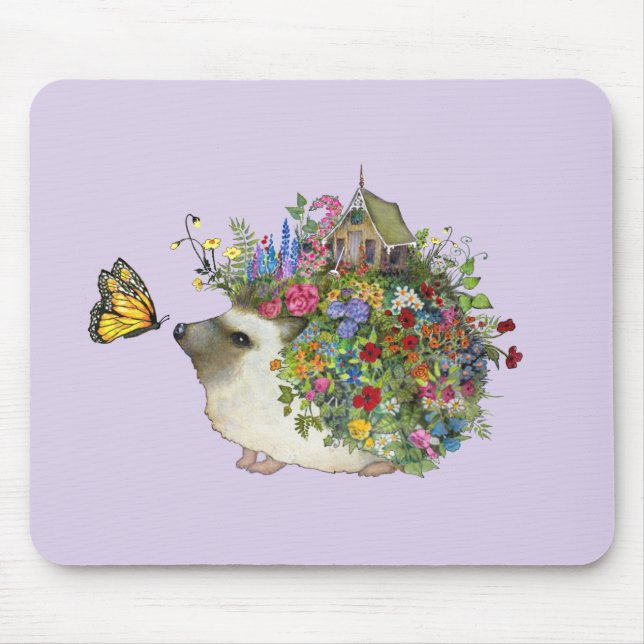 Tapis de souris de Mousepad de hérisson de jardin (Devant)