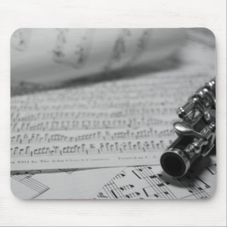 Tapis de souris de musique de piccolo et de