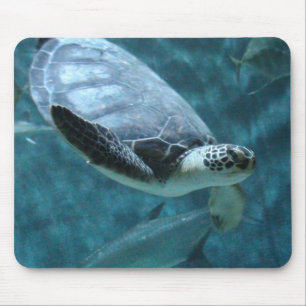 Tapis de souris de natation de tortue