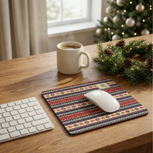Tapis de souris de Noël personnalisé Fair Isle