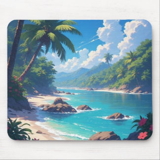 Tapis de souris de paysage océanique marin
