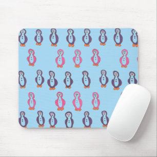 Tapis de souris de pingouins d'amusement