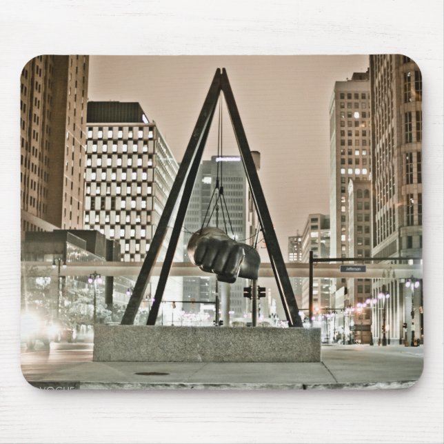 Tapis de souris de poing de Detroit Joe Louis (Devant)