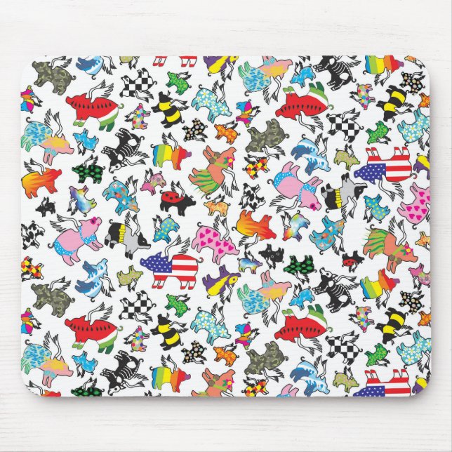 Tapis de souris de porc de vol (Devant)