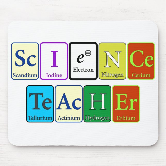 Tapis de souris de professeur de Sciences (Devant)