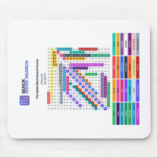 Tapis de souris de puzzle de recherche de mots rap