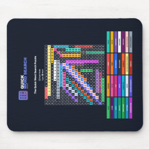 Tapis de souris de recherche de mots rapide Mode N