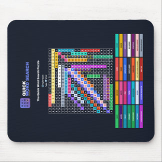 Tapis de souris de recherche de mots rapide Mode N