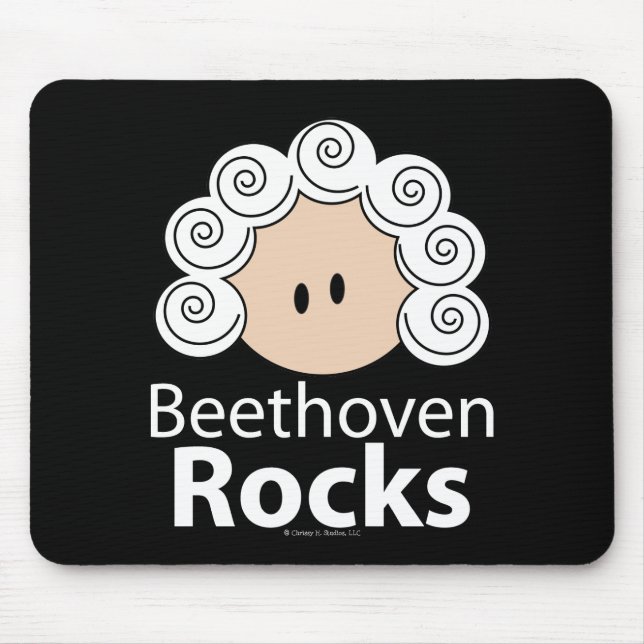 Tapis de souris de roches de Beethoven (Devant)