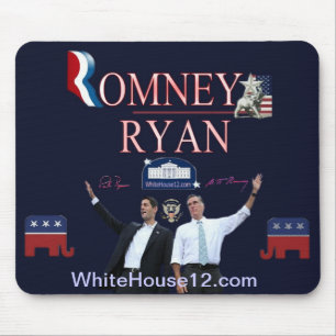 Tapis de souris de signature de Romney-Ryan