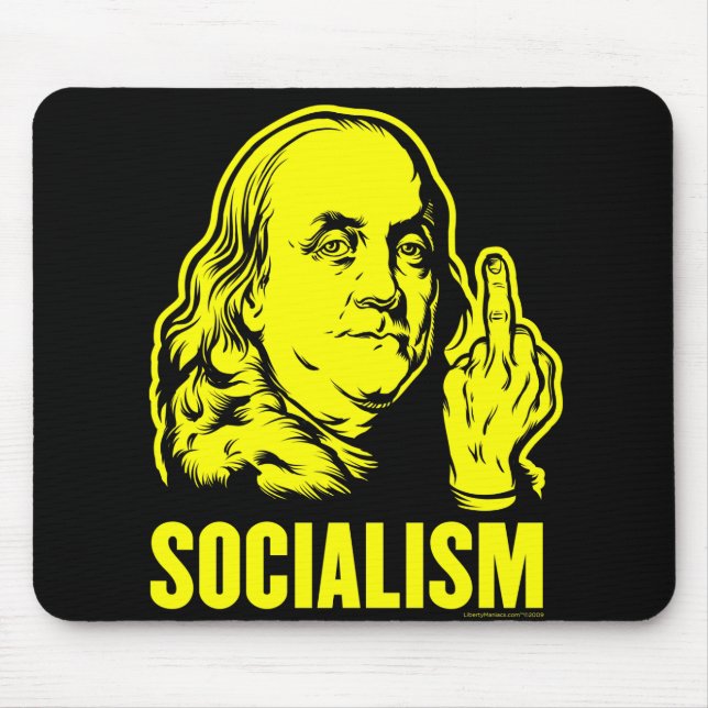 Tapis de souris de socialisme de Ben Franklin (Devant)
