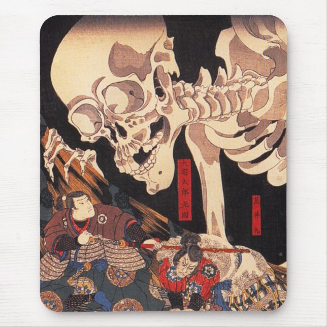 Tapis de souris de squelette de Kuniyoshi (Devant)