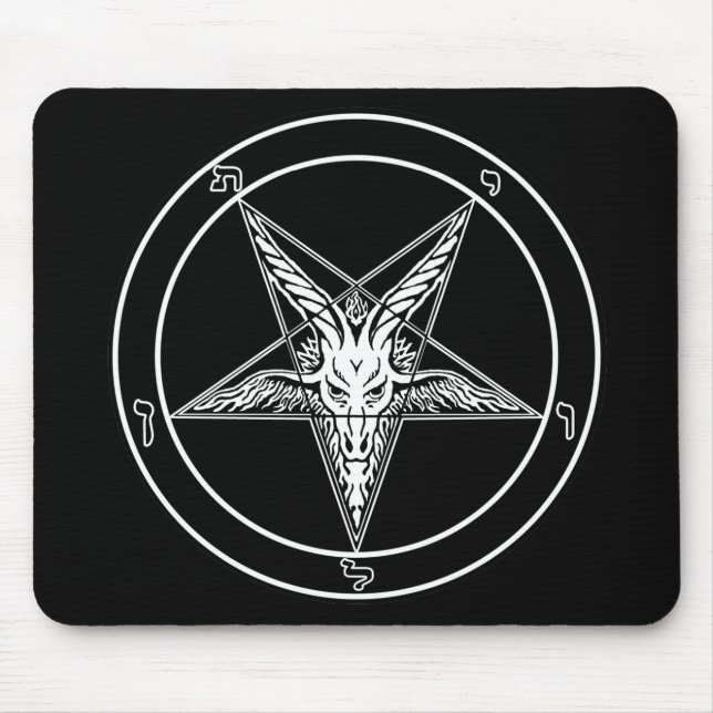 Tapis de souris de style ancien de Baphomet (Devant)