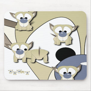 Tapis de souris de surprise de chiot