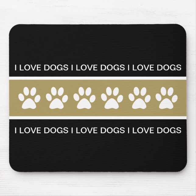Tapis de souris de thème de chien (Devant)