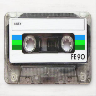 Tapis de souris de vert d'enregistreur à cassette